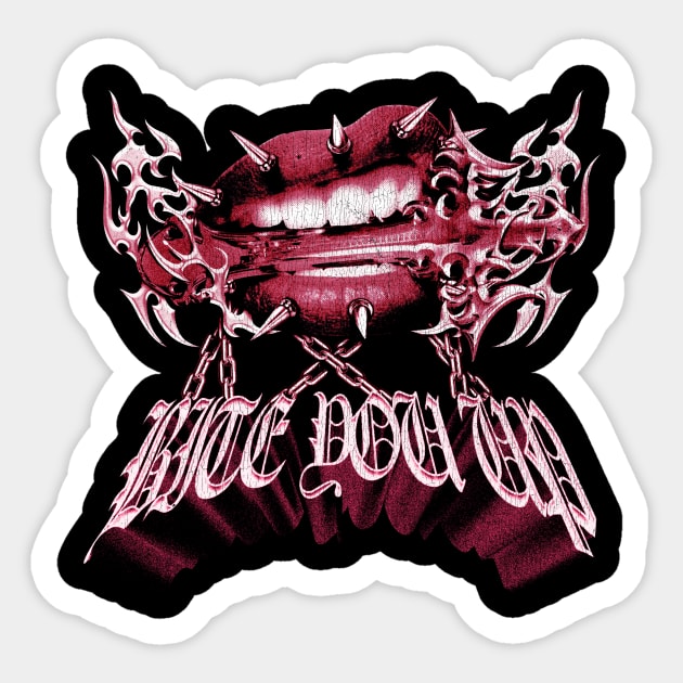 Bite You Up Sticker by PXR.Studio